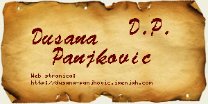 Dušana Panjković vizit kartica